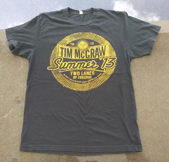 Tim Mcgraw shirt large summer 2013 tour two lanes… - image 2