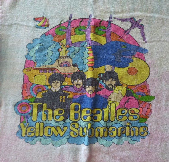 The Beatles Yellow Submarine tie dye shirt medium - image 1