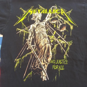 Metallica and justice for all shirt small NOT VINTAGE