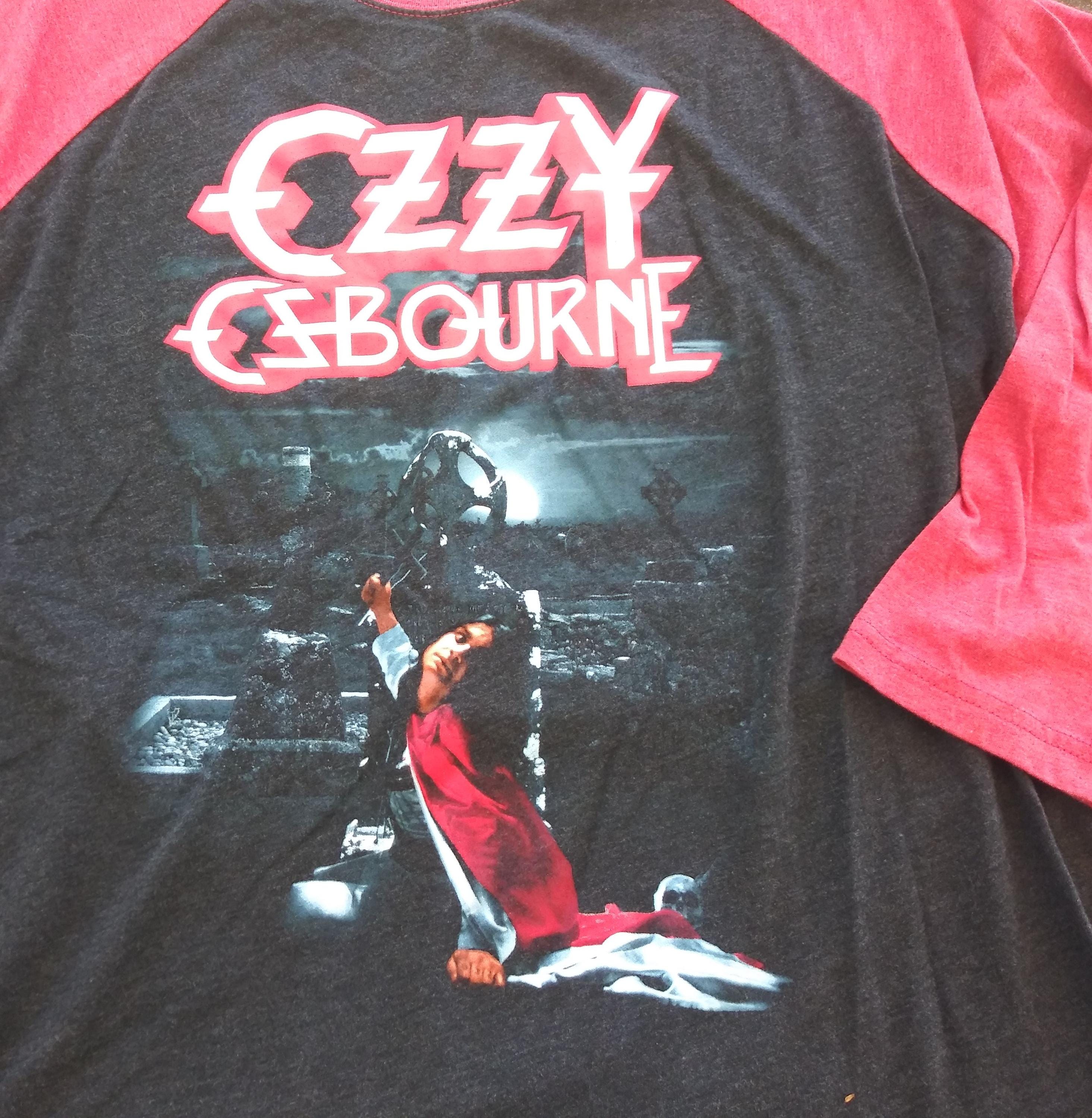 Ozzy Osbourne Raglan Shirt XL Blizzard of Oz NOT VINTAGE - Etsy