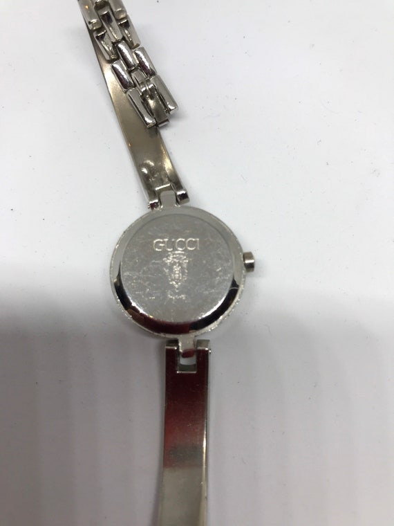 Vintage Silver Faced GUCCI Women’s Wrist Watch - image 8