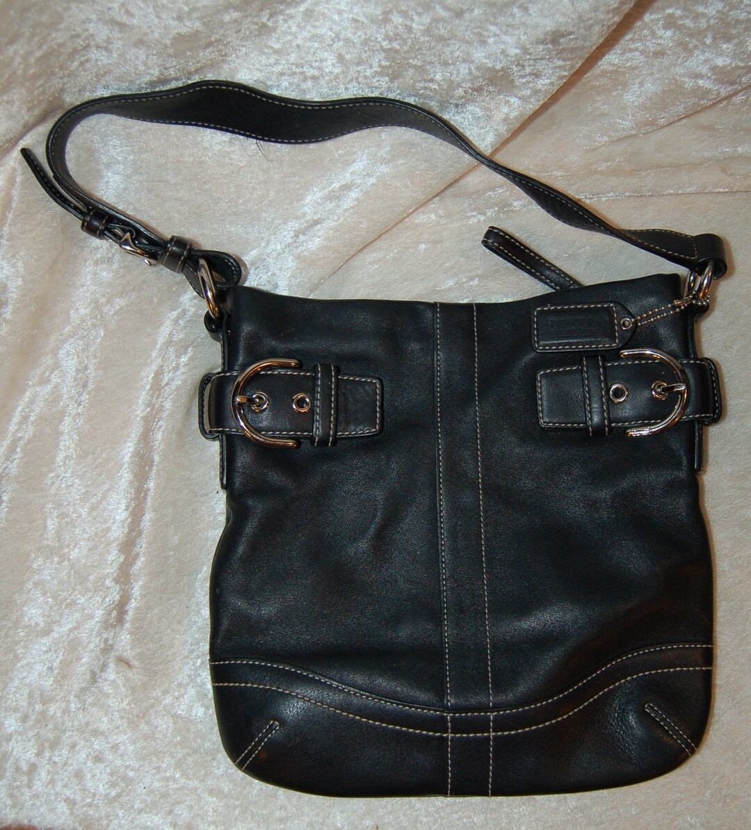 バッグ Vintage coach soho shoulder bag black Coach Black Leather Soho Shoulder Bag – Rediscover Vintage