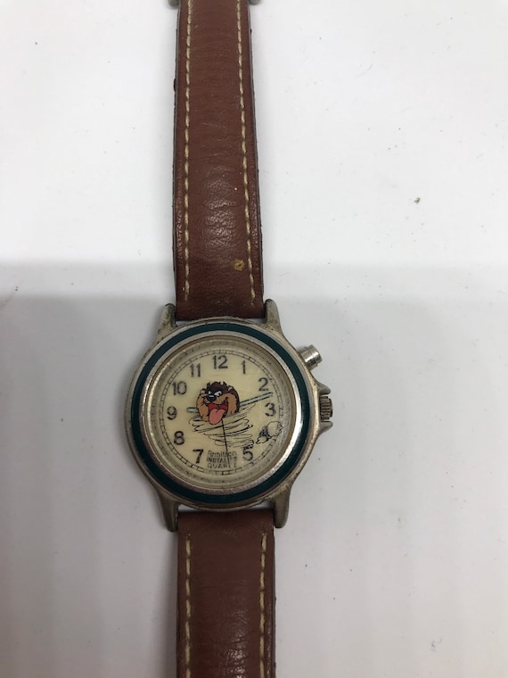 1995 Armitron Instalite Quartz Taz Leather Band Wr