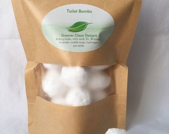 Lemon lavender toilet bombs refill pack - set of 15