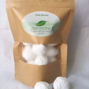 All natural toilet bombs refill pack / 15 ct/ natural toilet cleaner / toilet tabs image 6