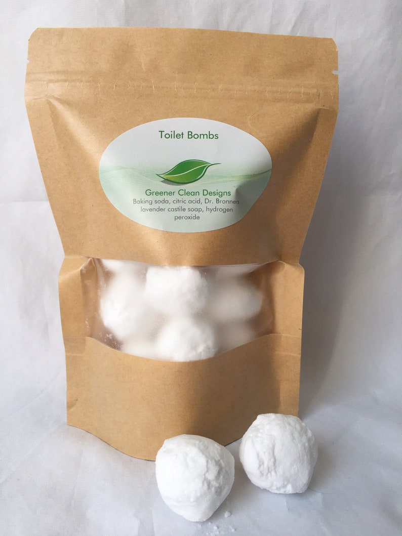 All natural toilet bombs refill pack / 15 ct/ natural toilet cleaner / toilet tabs image 6