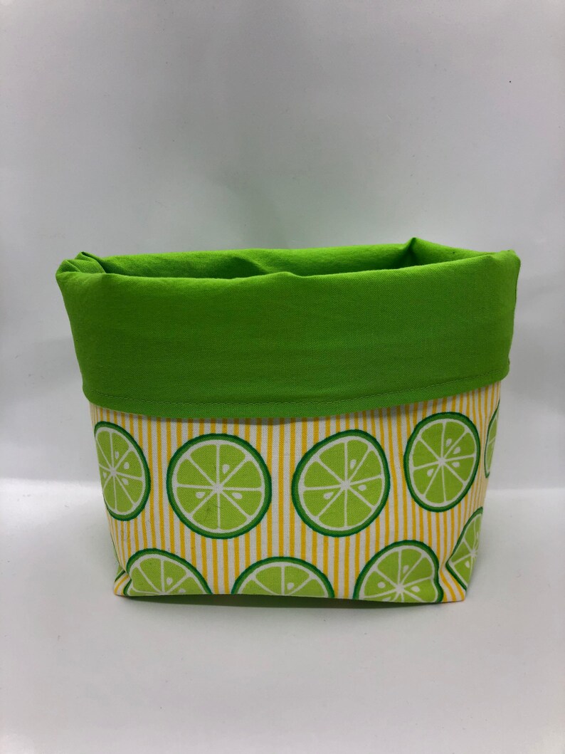 Small Fabric Storage Bin for Kitchen Etsy