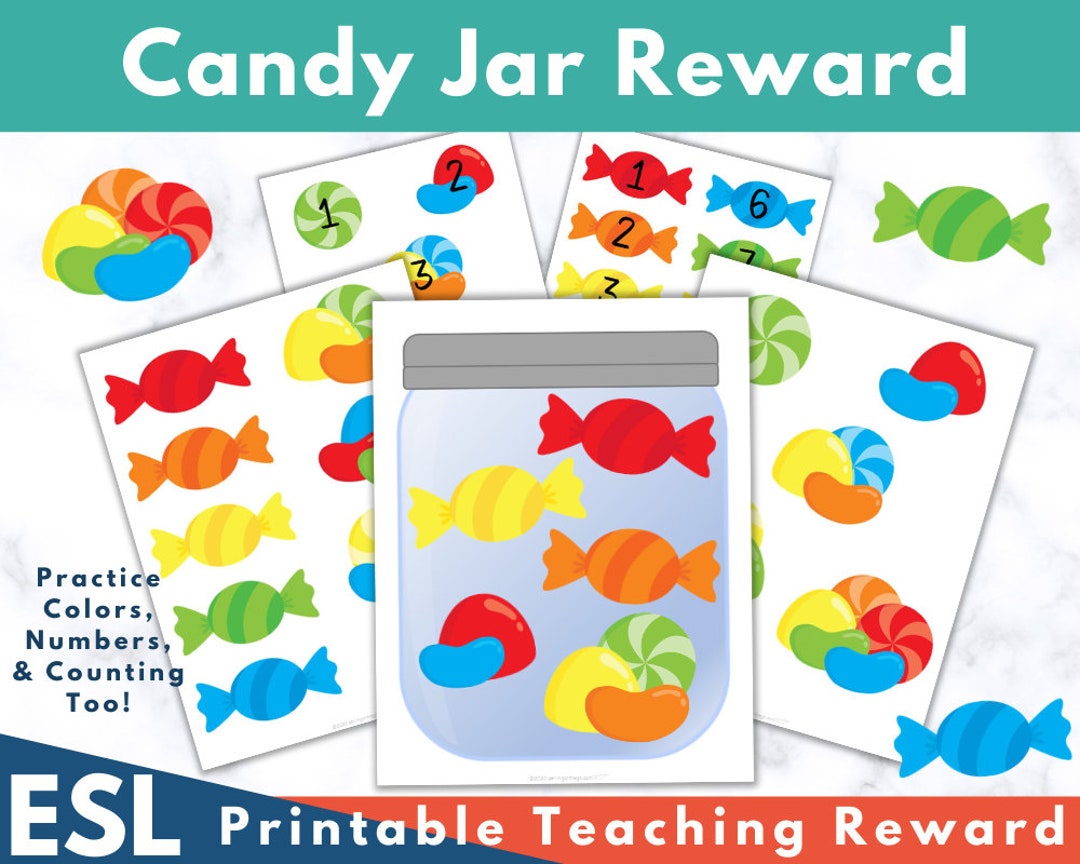 Candy Jar Online ESL Teaching Reward Vipkid Magic Ears Etsy