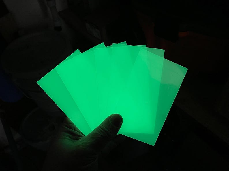 Neutral Green Glow In The Dark Sheet image 2