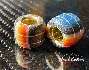 G-Carta Siesta V.1 Paracord Lanyard Bead Handmade with G-Carta and Brass. Made in the USA