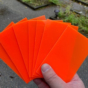 Orange Glow In The Dark Sheet