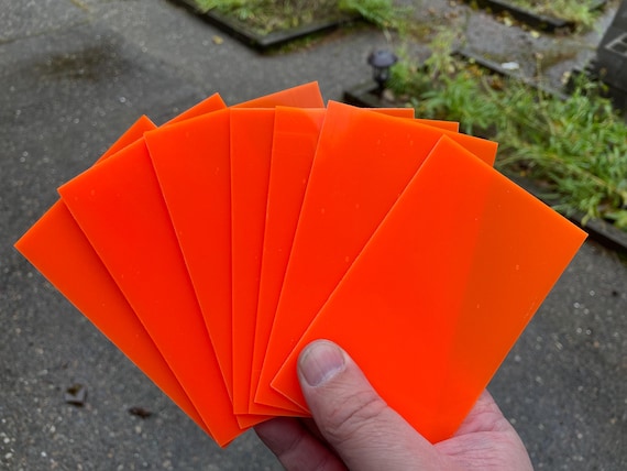 Orange Glow In The Dark Sheet