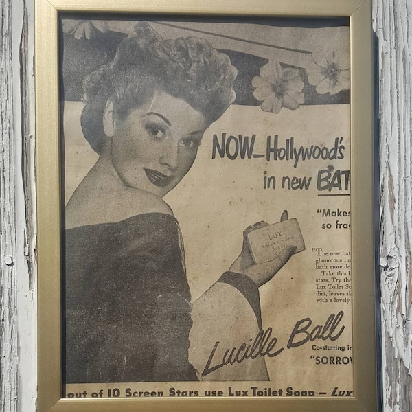 Lucille Ball Antique Newspaper Clipping