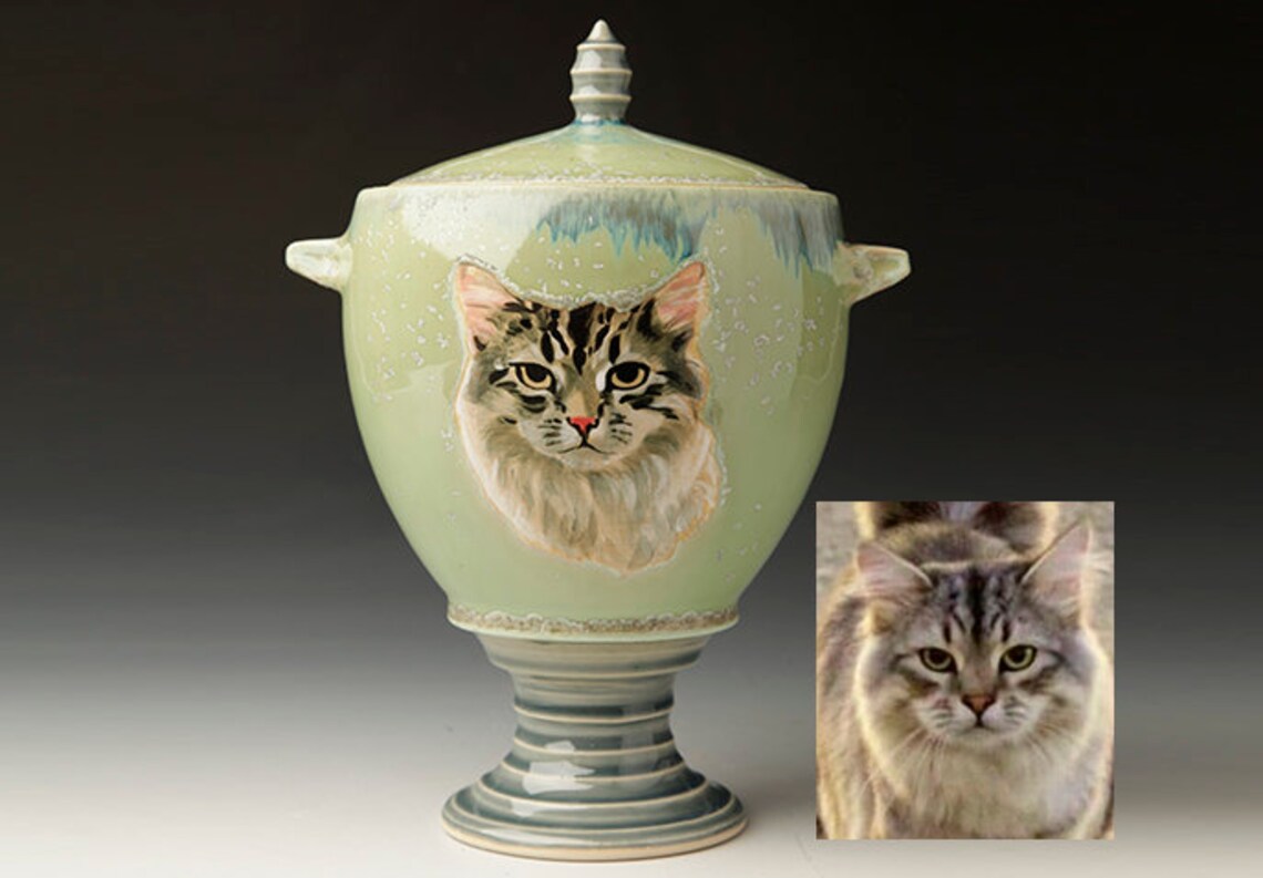 Pet urn Extra Small pet urn for cat urn for dogceramic Etsy
