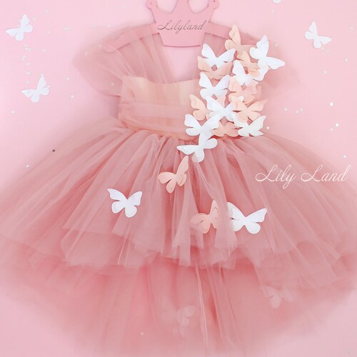 First Birthday Dress Butterfly Style Baby Girl Butterfly Etsy