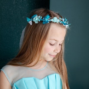 Butterfly Baby Girl Headband, Mint Birthday Headband, Hair Accessories, Flower Girl Headband, Prom Hair Ornament, Bridal Butterfly