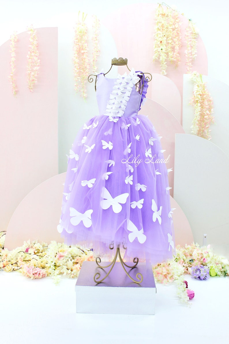 Butterfly Baby Dress Birthday Baby Girl Dress With Etsy