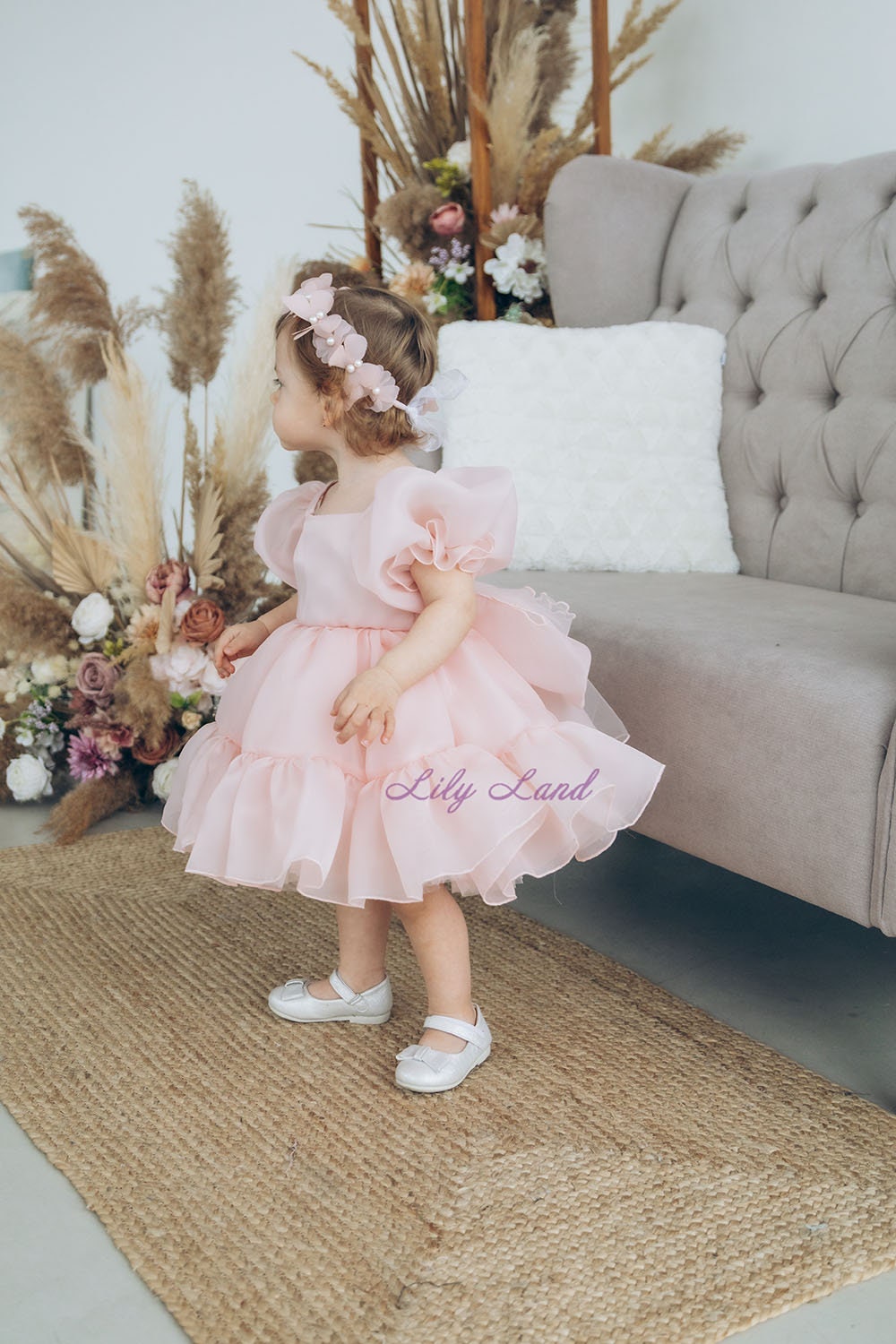 Birthday Dress Baby Girl White Flower Girl Dress White Puffy Girls Dress, Baby Birthday Party Dress, Birthday Dress Baby Girl White Flower Girl Dress White Puffy Girls Dress, Baby Birthday Party Dress,