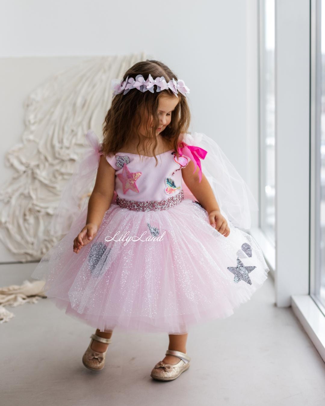 Kids Barbie Ballerina Costume Pink Dress