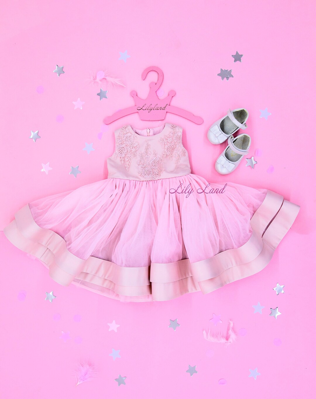 Pink Toddler Special Occasion Dress First Birthday Dress Etsy