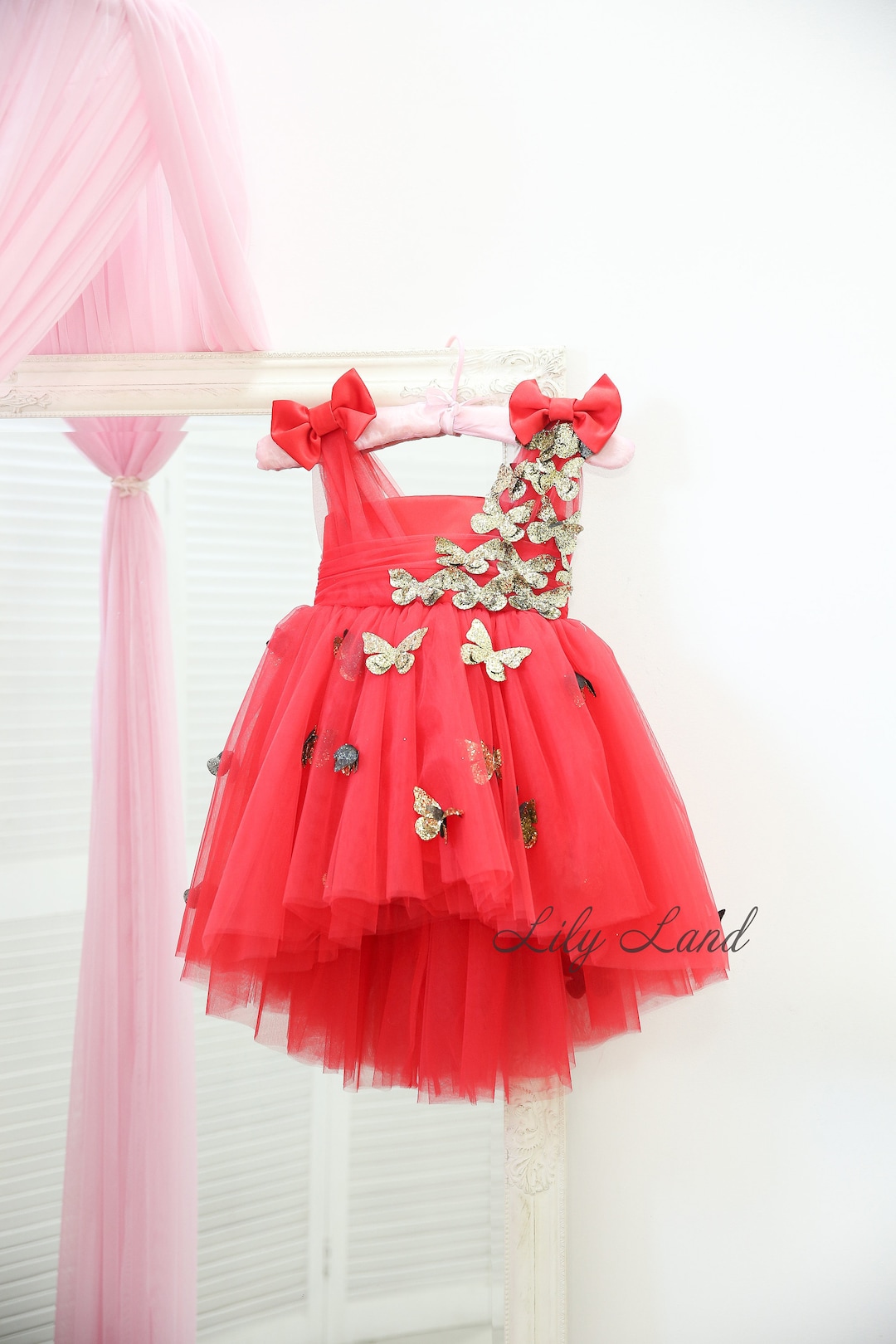 Birthday Baby Girl Dress Gold Butterfly Baby Birthday Dress Etsy