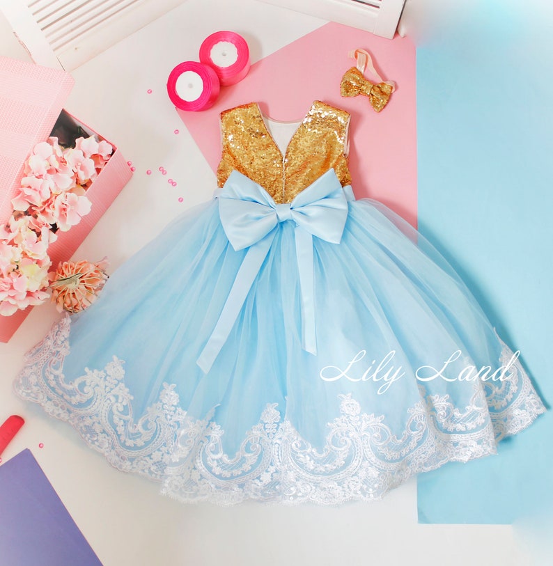 Sparkling Baby Dress Birthday Party Outfit for Girl Puffed Etsy