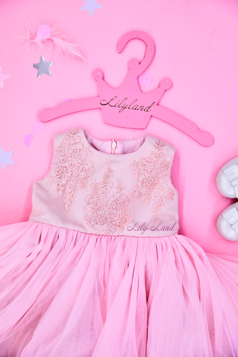 Pink Toddler Special Occasion Dress First Birthday Dress Etsy