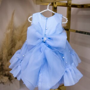 Blue Pearl Baby Party Dress