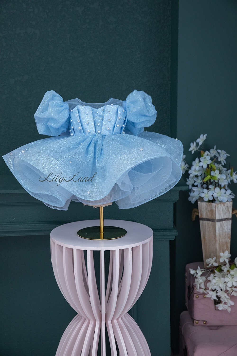 blue sparkly party dress Light Blue Tutu Dress 2 years