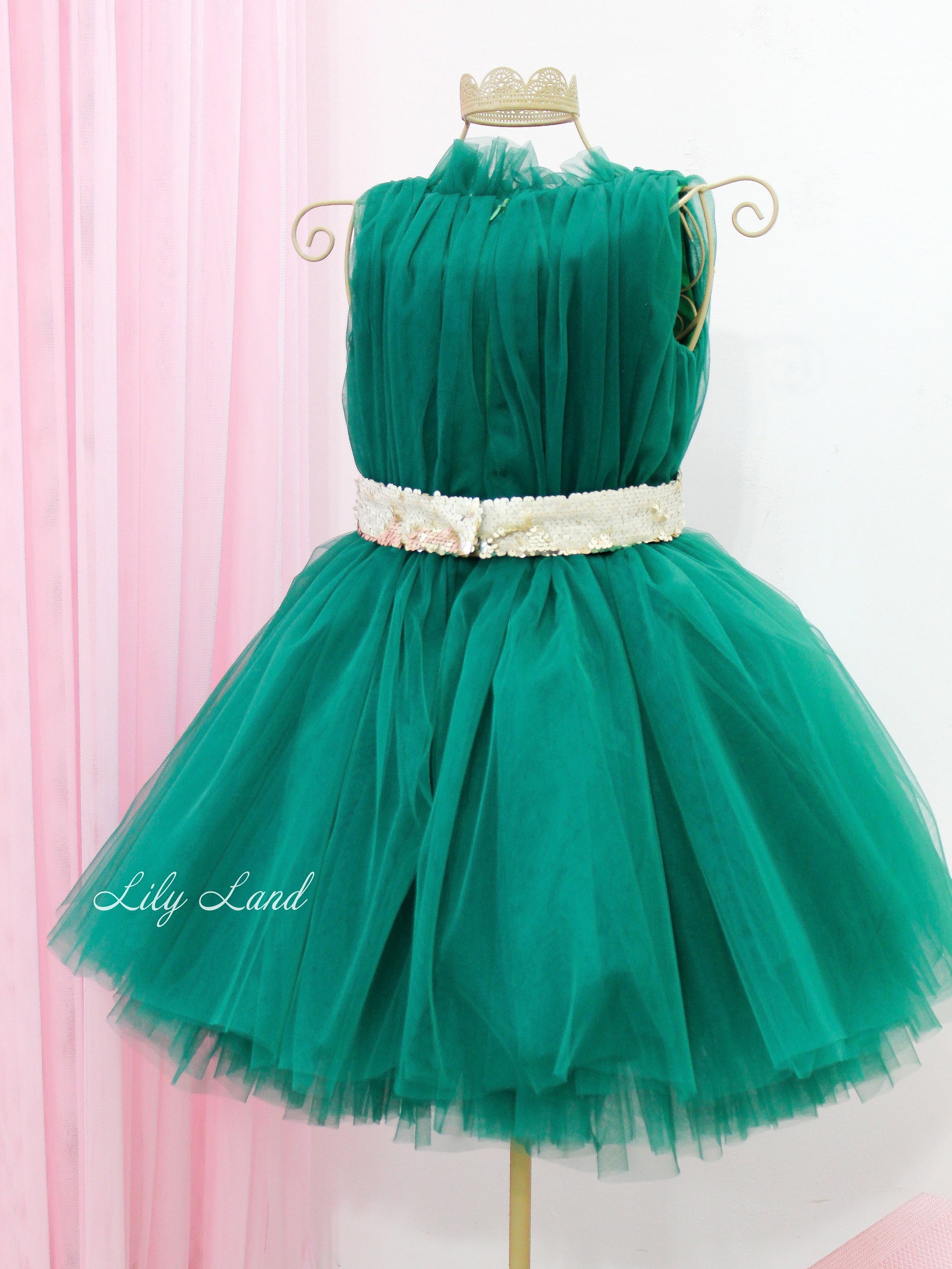 Emerald Green Baby Dress Birthday Baby Girl Dress Puffy Tutu Etsy UK
