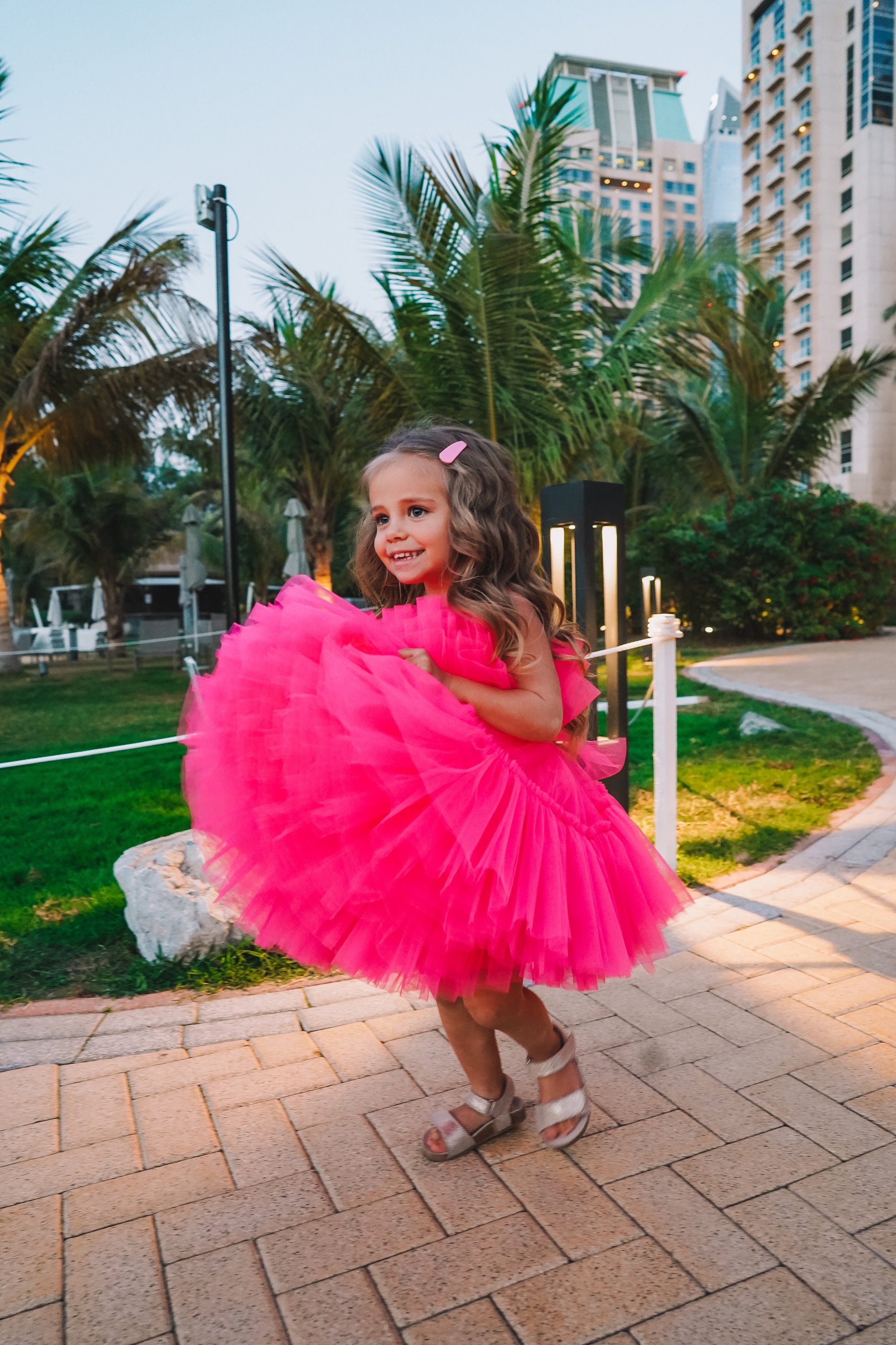 Birthday baby girl dress Barbie style baby dress short puffy | Etsy