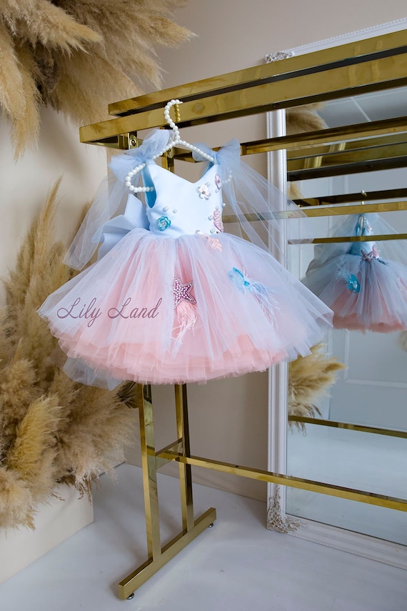 1st Birthday Dress Tulle Skirt Baby Outfits Pink Baby Tulle First