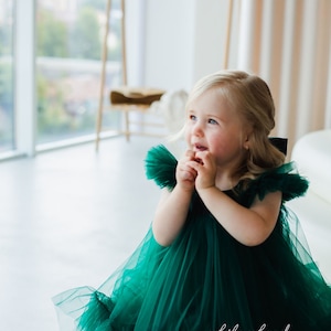 Green plaid Christmas dress, Christmas plaid dress, Green plaid holiday dress, Christmas dress, Christmas twirl dress, ruffled dress