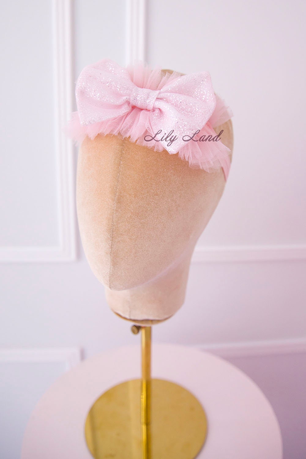 DRESS & Fleur Baby Girls Pearl Detail Dress with Headband in Pink