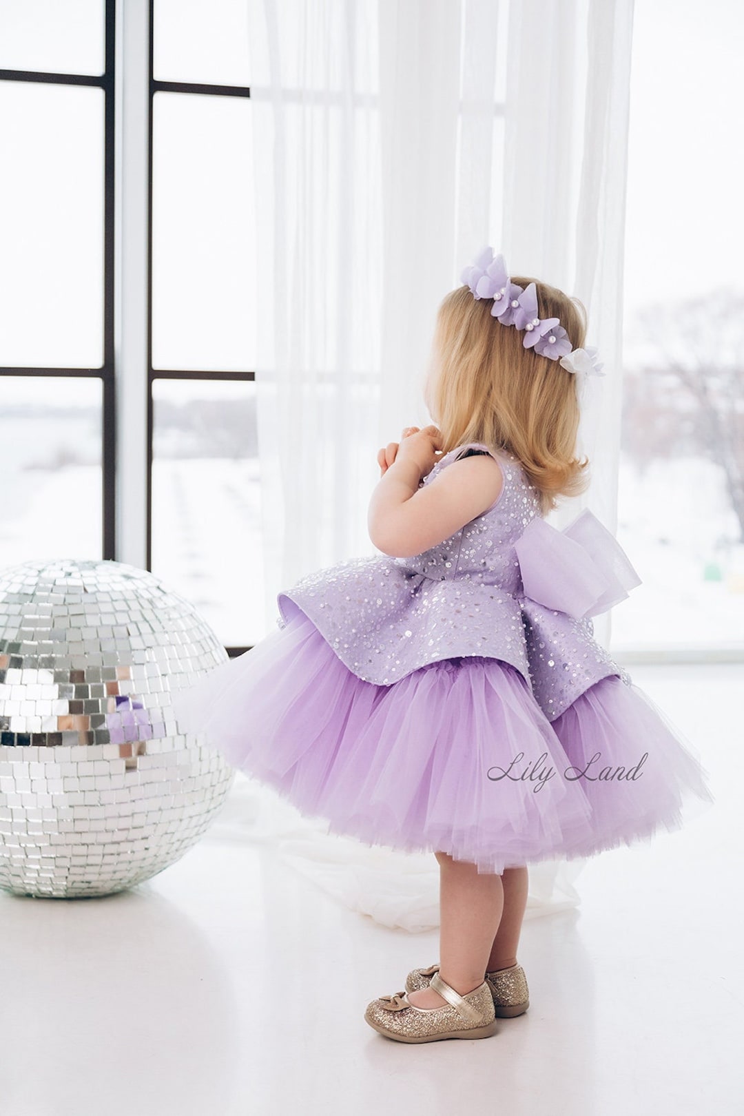 First Birthday Party Dresses Purple Princess Dress 12 Month Old Party Dresses  First Birthday