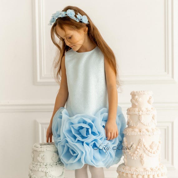baby blue dress graduation Sky Glitter Birthday Party Dress, Prom Dance Special Occasion Gown, Tutu Toddler Pageant Dress, Flower Girl Apparel Size:Medium bodysuits snap 1 white mini dress for this dress is a