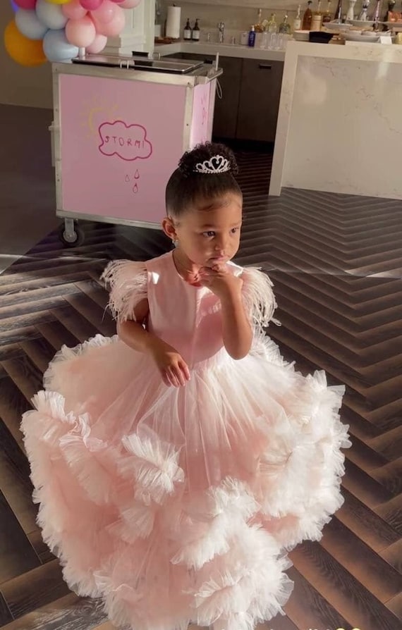 FancyDressWale princess gown for girls beautiful party dress- Pink wit –  fancydresswale.com