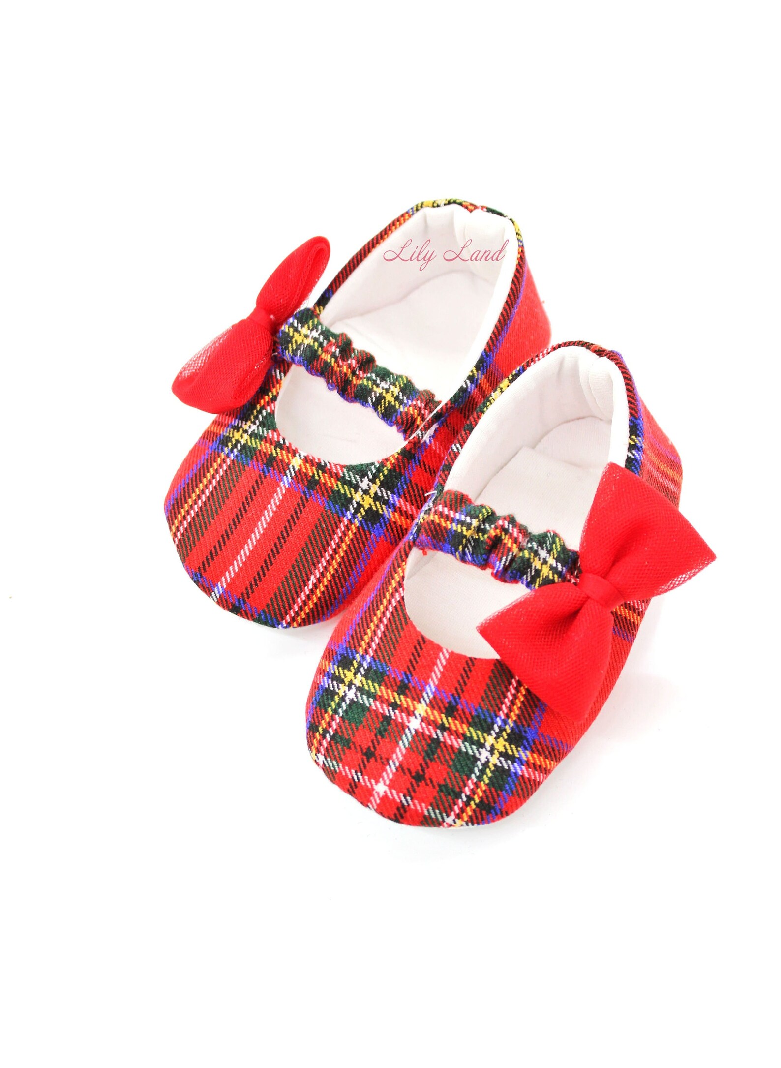 Christmas Red Plaid Dress Baby Girl Christmas Gown Etsy