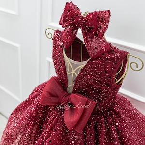 Princess Prom Dress Burgundy and Gold - Etsy