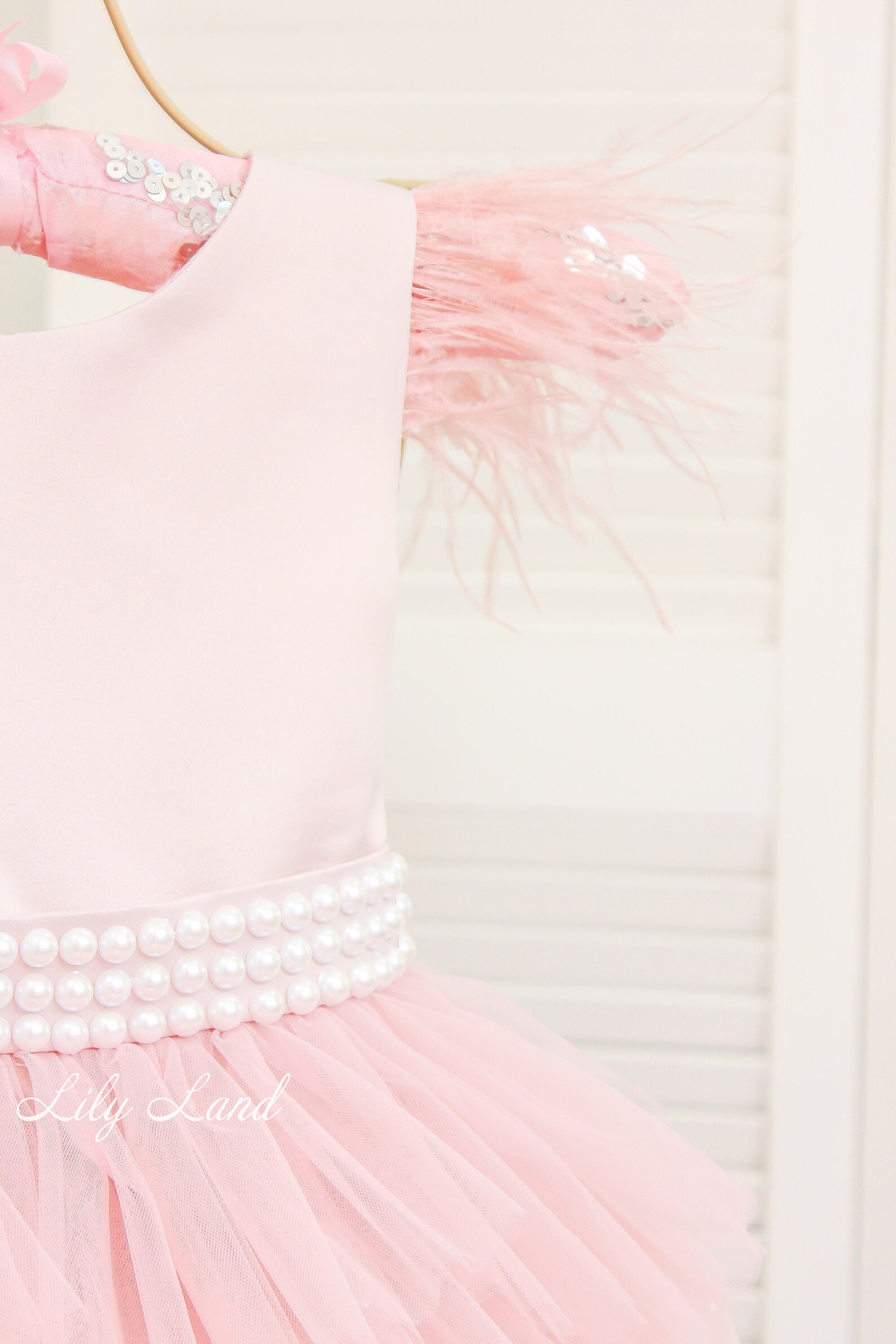 Cute Girl Birthday Party Dress Flower Girl Puffy Princess Dress