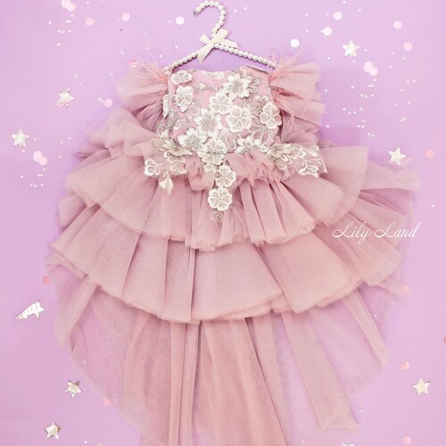 Blush Pink Dress Girls Dress Blush Tutu Dress Toddler Tulle Etsy