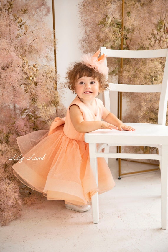 Vestido de niña de flores de durazno vestido de cumpleaños de - Etsy España Vestido de niña de flores de durazno vestido de cumpleaños de - Etsy España
