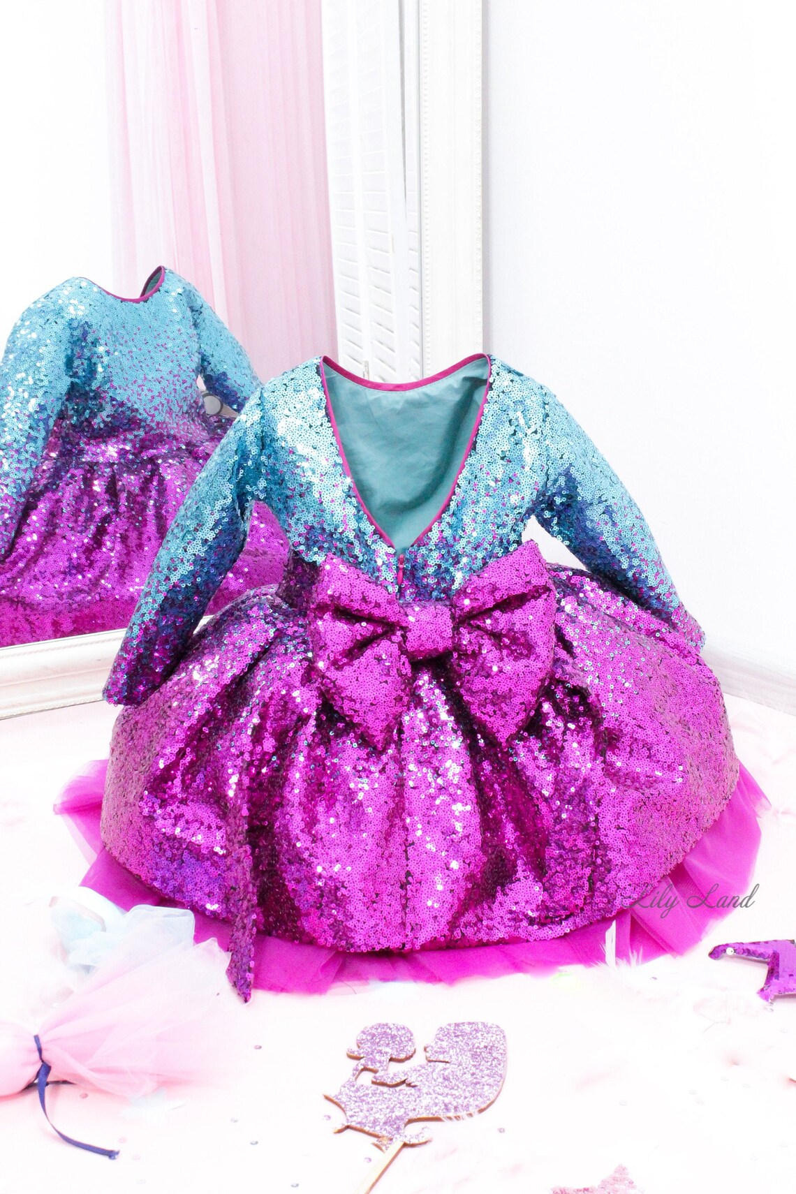 Sparkling Birthday Baby Dress Flower Girl Dress Birthday Etsy