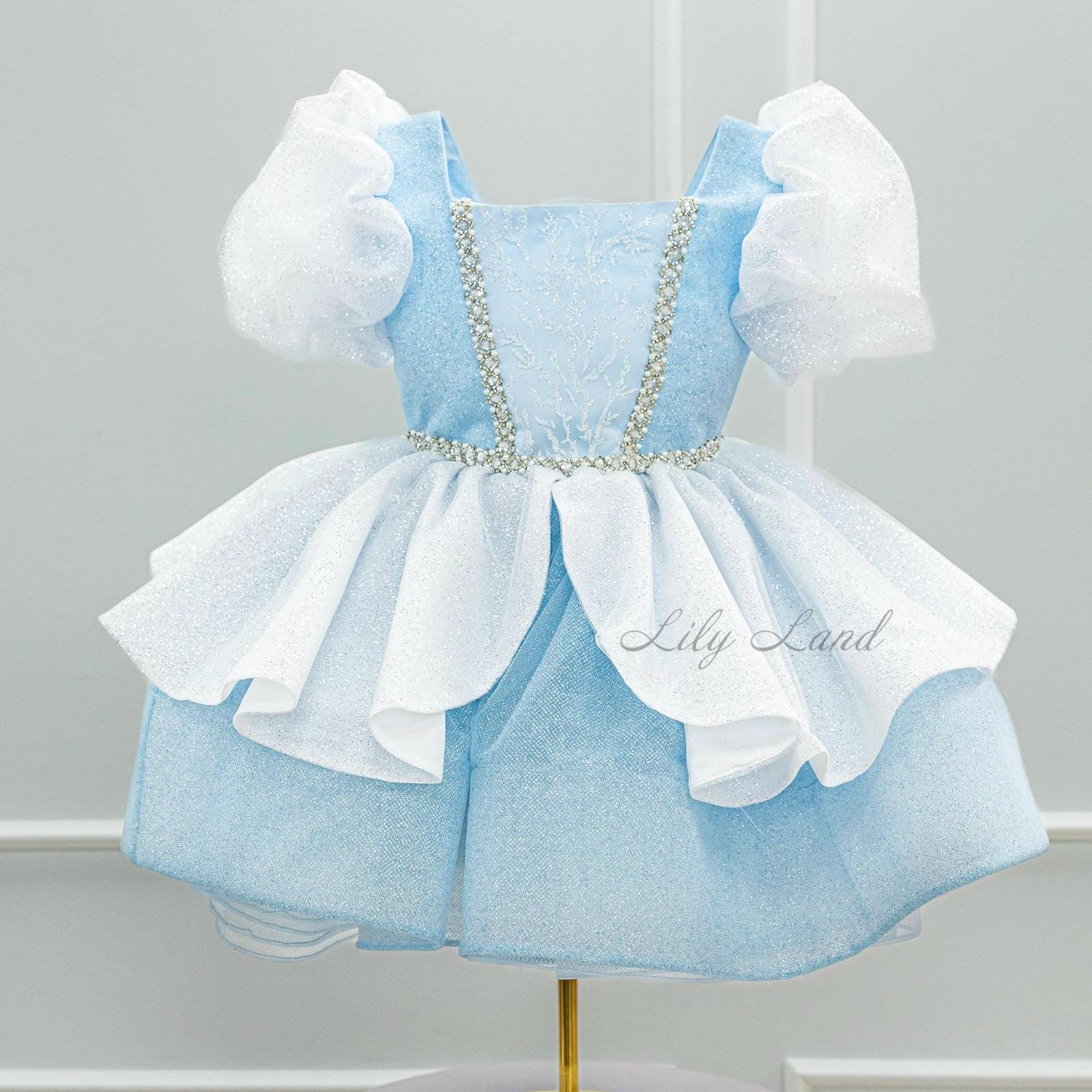 NNDOLL D&eacute;tails Sur Cendrillon Robe Costumes Carnaval Petite Fille Fille
