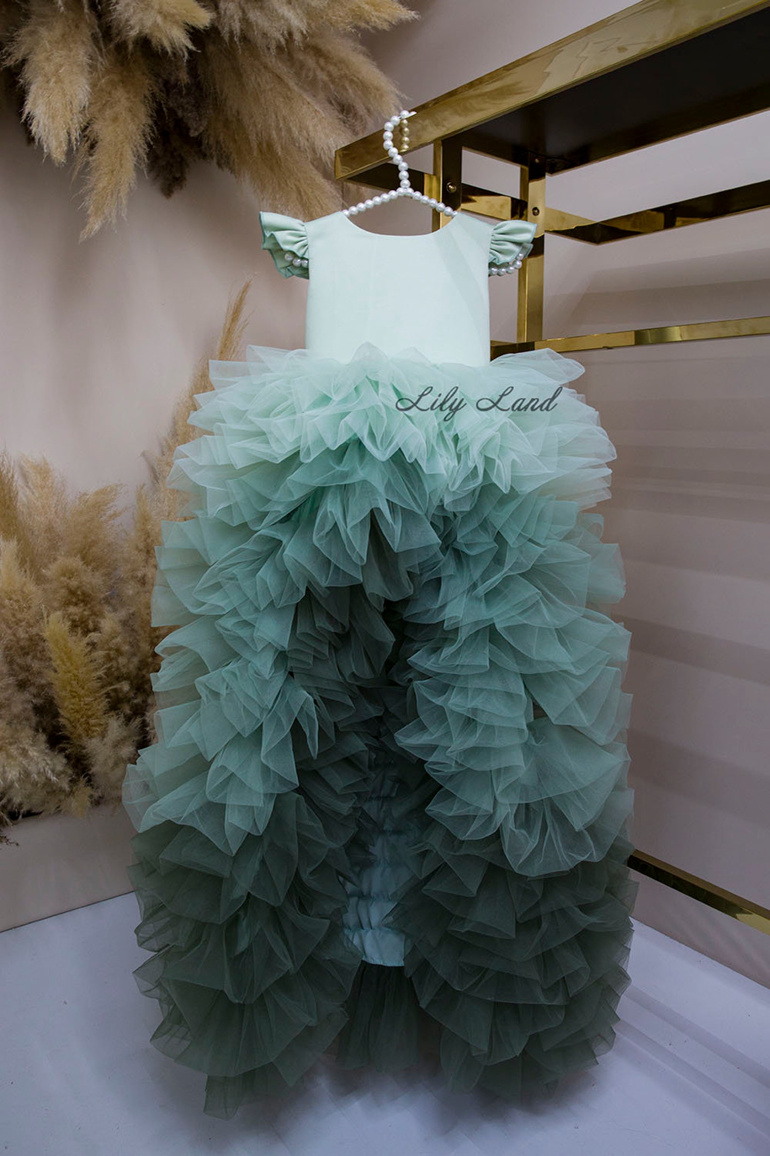 Sage Green Toddler Birthday Dress Flower Girl Dress With Etsy