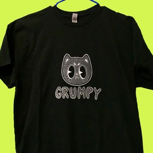 GRUMPY GUMMYCAT hand-pulled screen printed shirts!