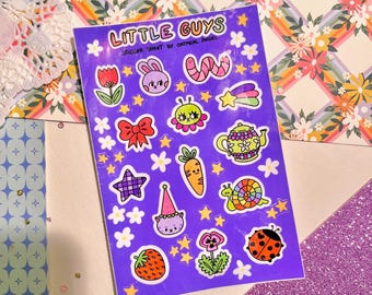 LITTLE GUYS vinyl sticker sheet