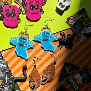 MONSTER MASH cereal mascot inspired earrings