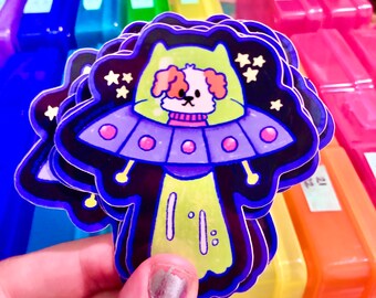 space alien harvey sticker - patreon leftovers august 2023