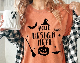 Comfort Colors C1717 Yam Mockup, Modell Mockup, Halloween Mockup, Yam Shirt Mockup, Oversized Mockup, Herbst Mockup
